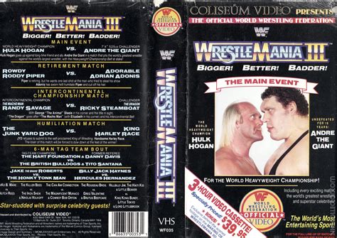Wrestlemania 3 - Andre, now flanked by Bobby Heenan, stood face-to-face with Hogan, challenging him for the WWE championship at WrestleMania III. He proceeded to rip Hogan's shirt from his back, and the crucifix from around his neck -- drawing blood from Hogan's chest in the process. A heartbroken Hogan, having seen his friend turn to …